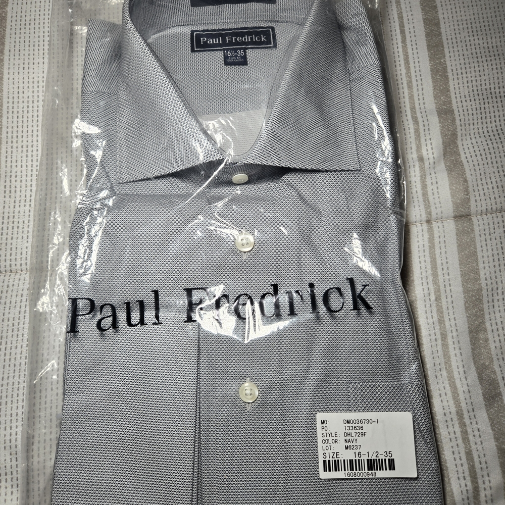 Paul Fredrick Light Gray Dress Shirt